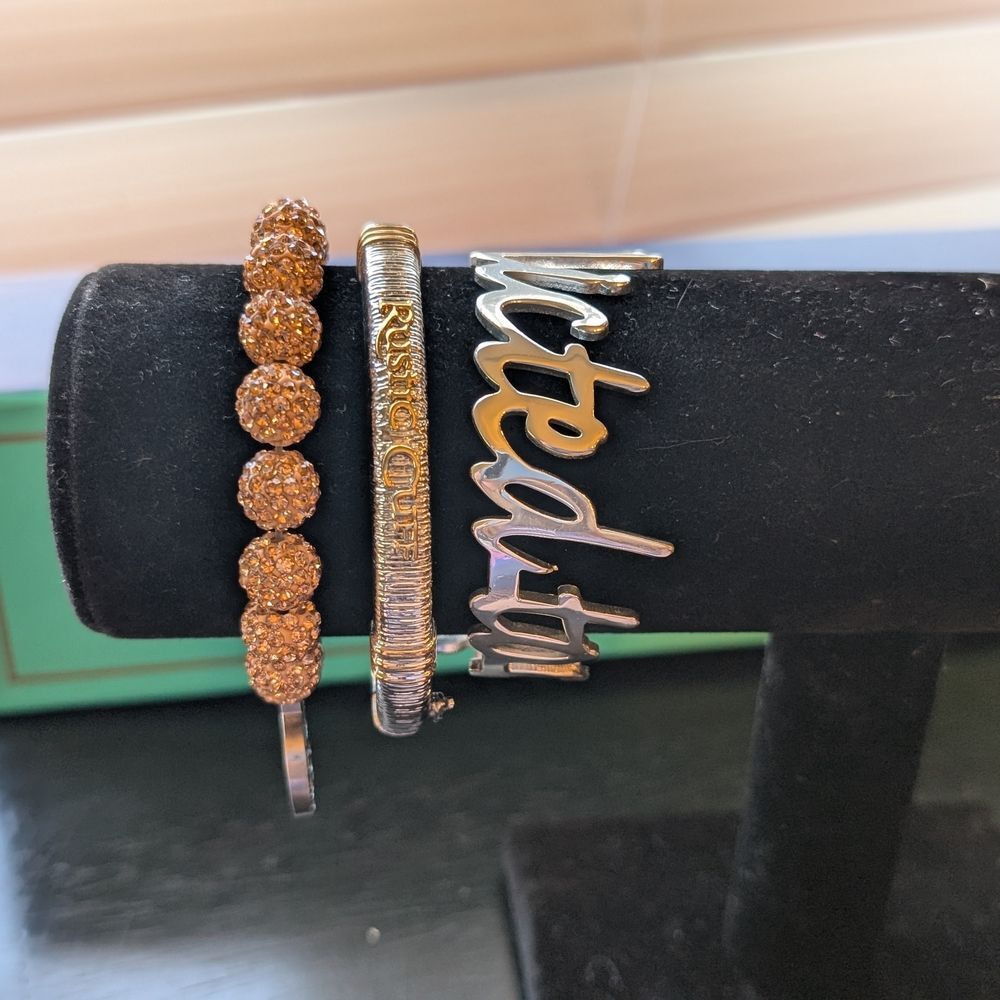 Rustic Cuff Gold and Silver Addicted To Cuffs Bracelet Set